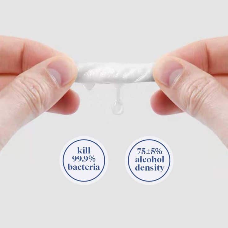 75% Alcohol Disinfectant Cotton Slices 100 PCS â Vastmedic in 2020 ...