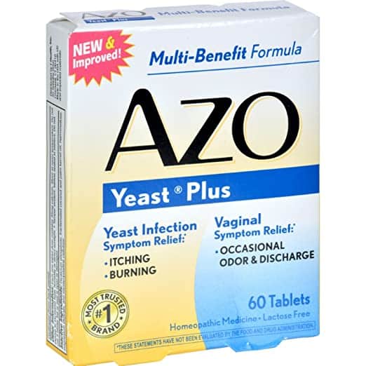 Amazon.com : Azo Yeast Tablets, 60 ct : Yeast Infection Treatment ...