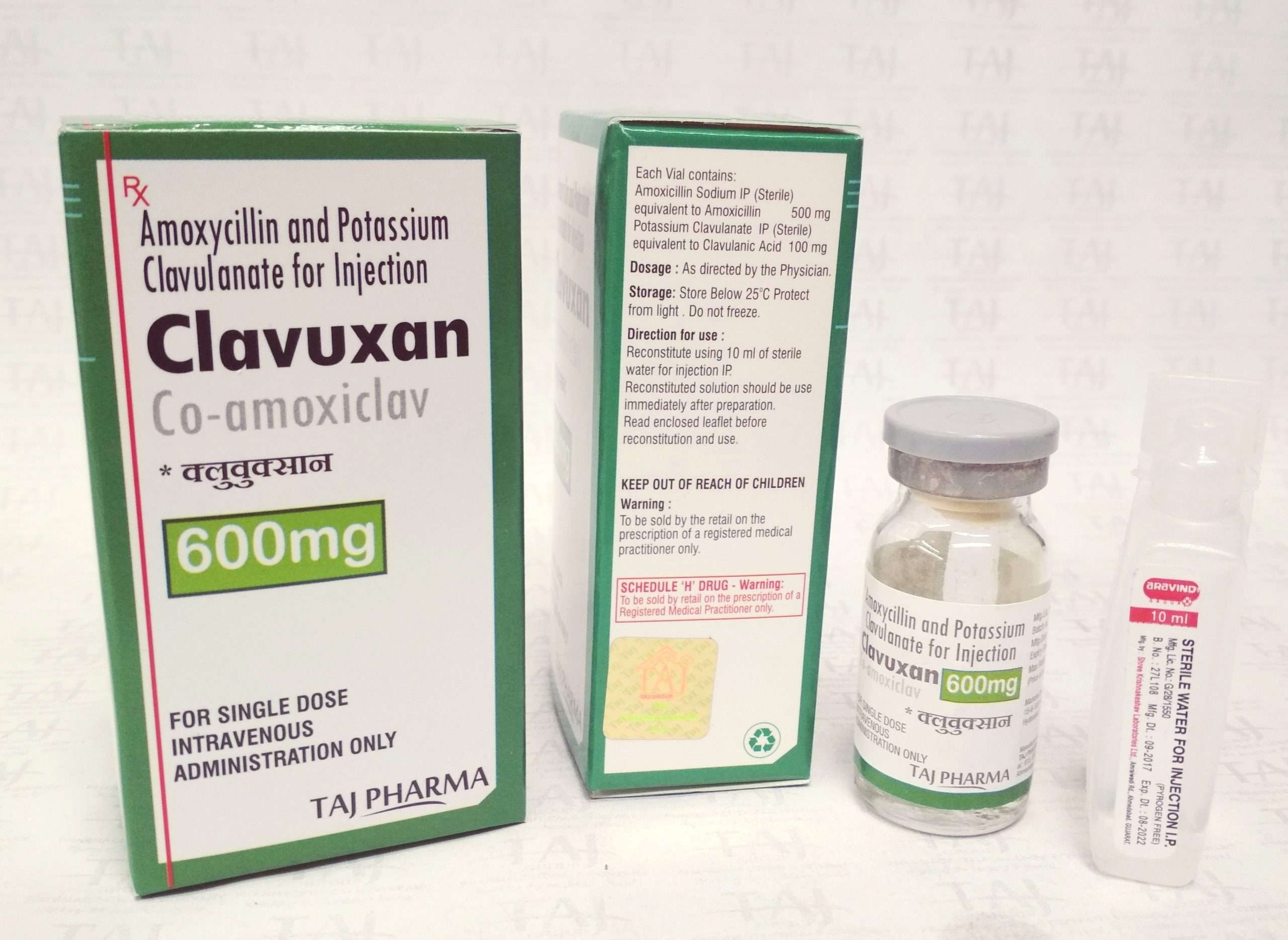 Amoxicillin and Clavulanate Potassium Injection 500mg ...