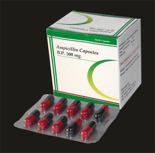 Ampicillin Capsules 500 mg at Rs 150/box