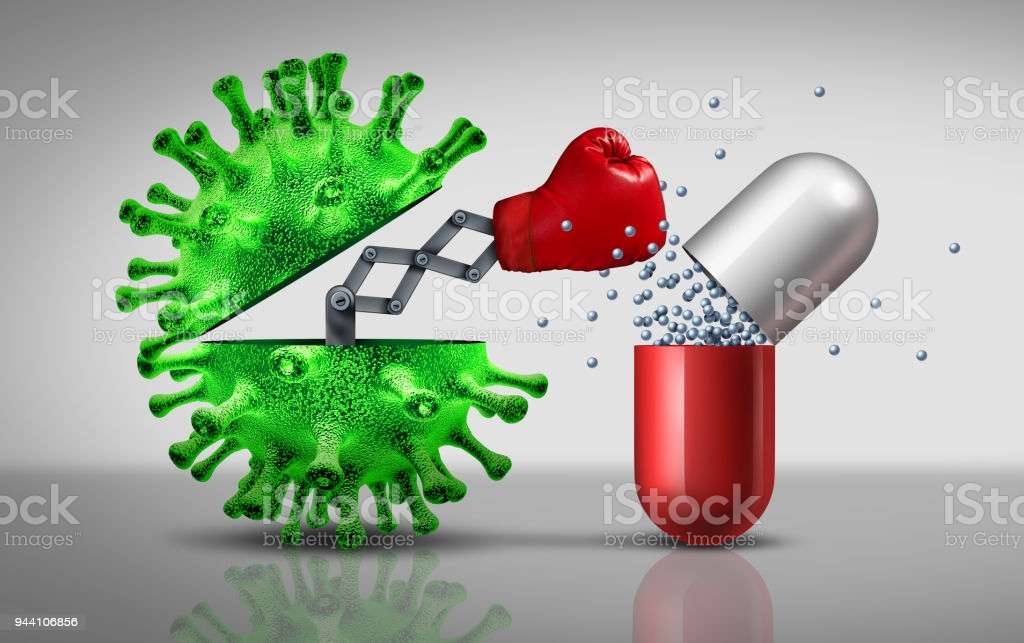 Antibiotic Resistant Virus Stock Photo