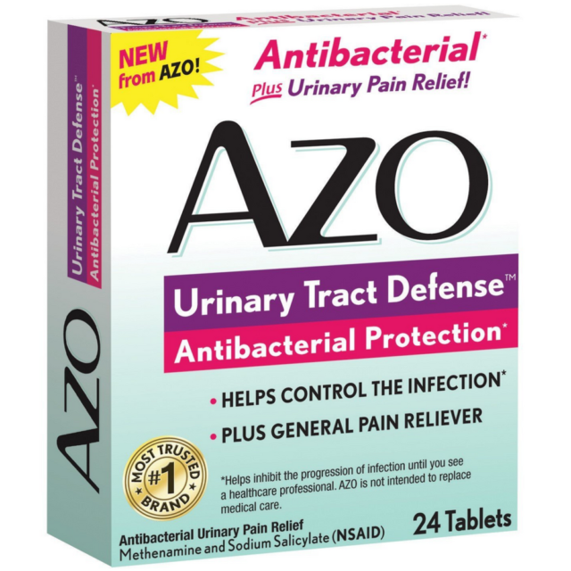 AZO Urinary Tract Defense Tablets, Antibacterial Protection 24 ea