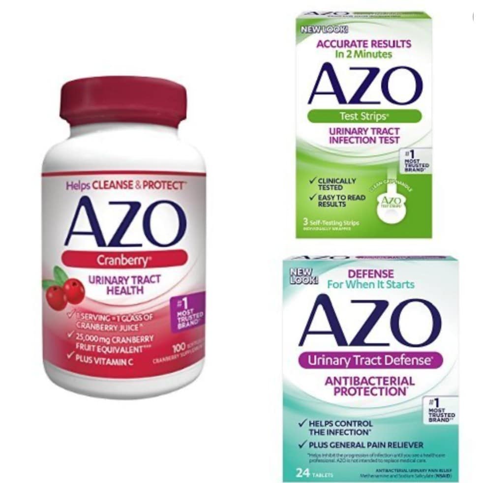 AZO Urinary Tract Health, UTI Relief, Cranberry Softgels Pills , Yeast ...