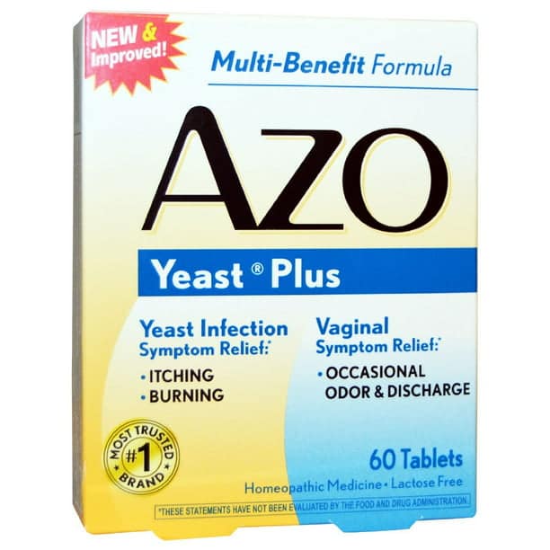AZO Yeast Plus Yeast Infection Treatment, 60 Ct