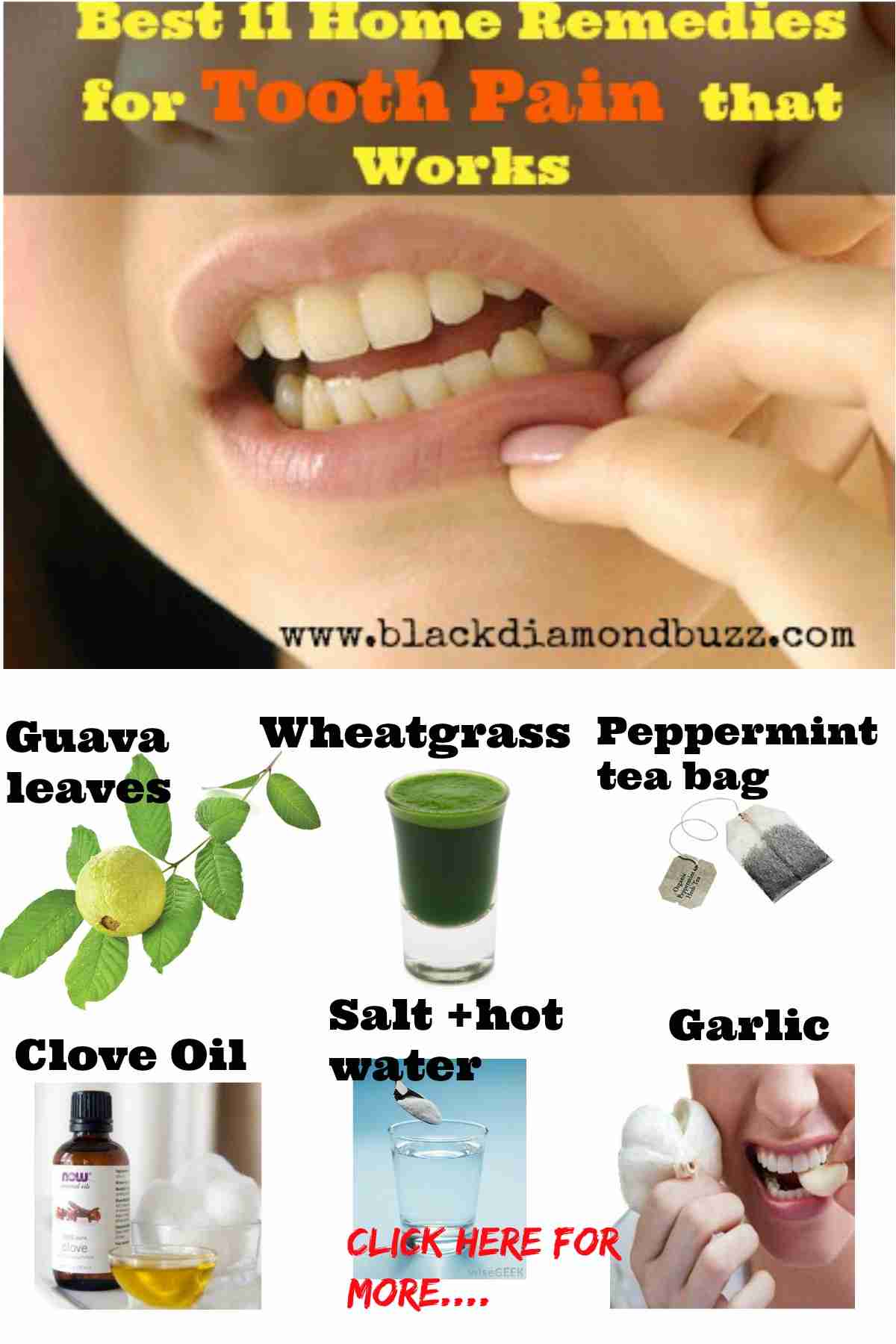 Best Home Remedies for Tooth Pain Relief and Gum Infection ...