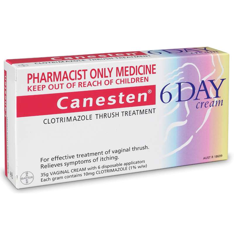 Buy Canesten Clotrimazole Thrush Treatment 6 Day Cream 1% (S3) Online ...