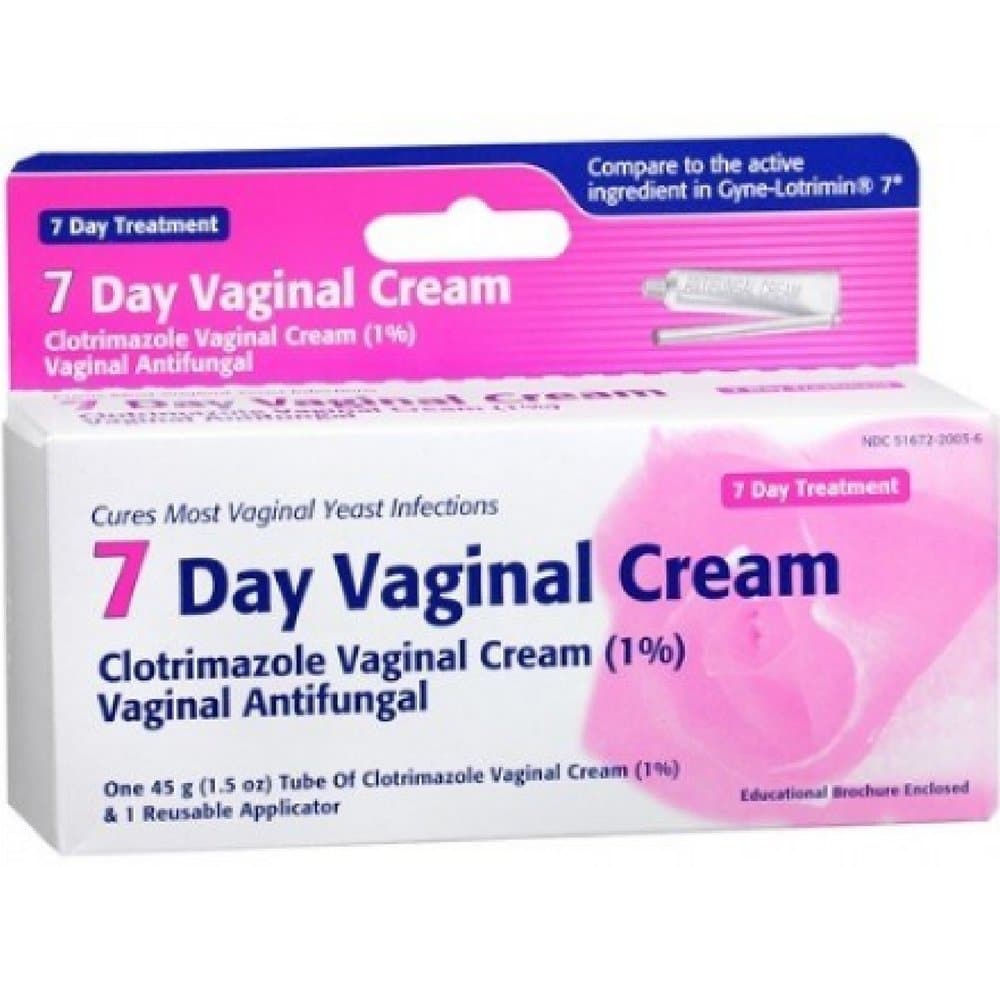 Clotrimazole 7 Vaginal Cream 45 g, Treat vaginal yeast infections By ...
