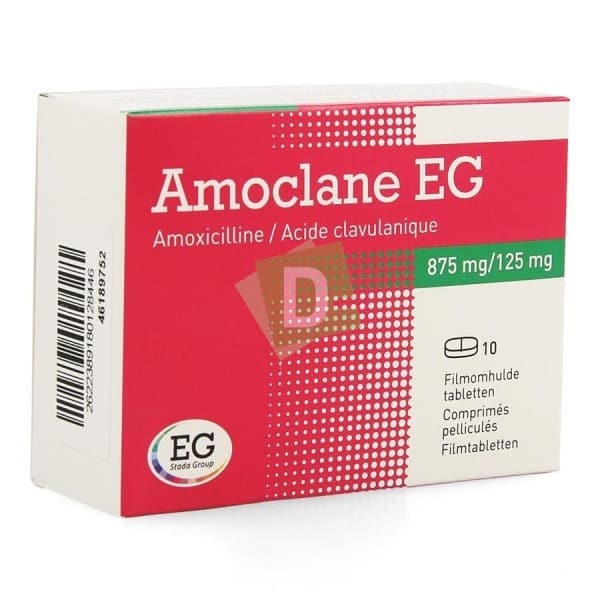 copy of Amoclane EG 875 mg / 125 mg x 20 ComprimÃ©s pelliculÃ©s
