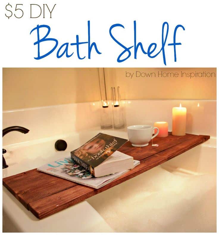 DIY Bath Shelf