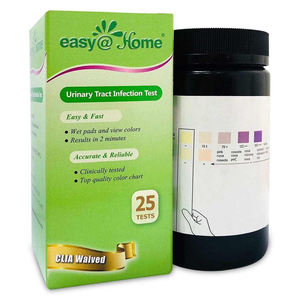 Easy@Home Urinary Tract Infection 50 Test Strips, 25 Tests/BTL (UTI