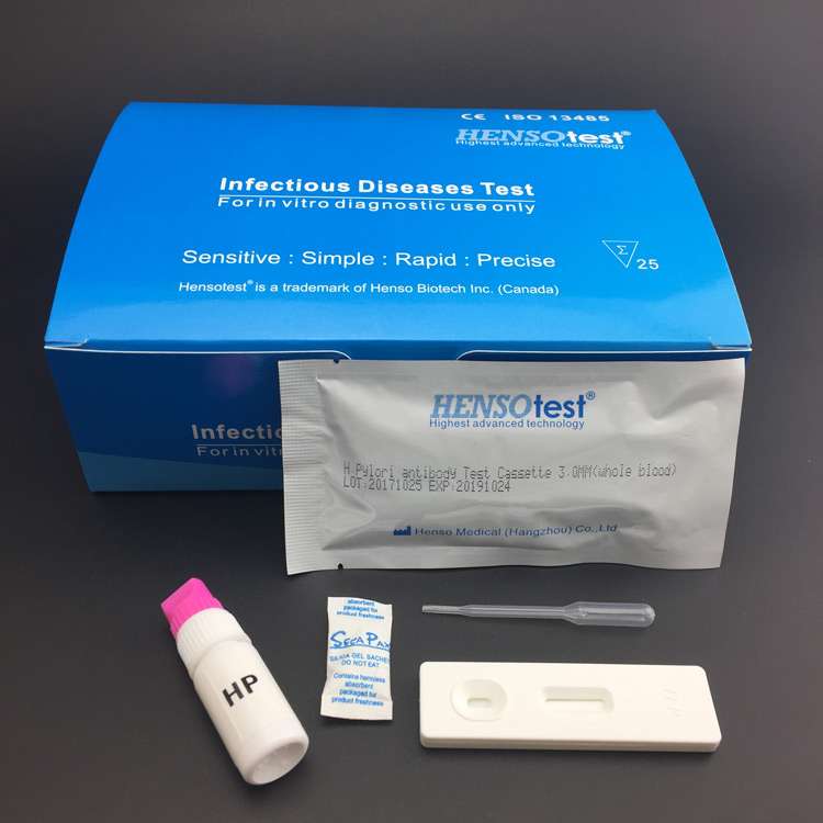 Helicobacter pylori HP Antibody Whole Blood Test Cassette