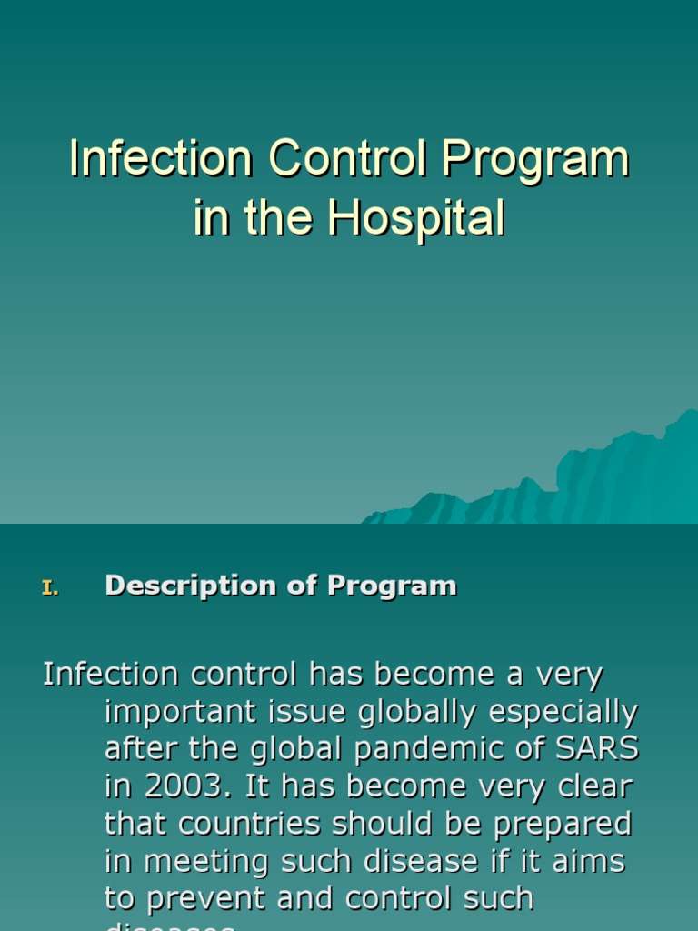 Infection Control Program in the Hospital.ppt