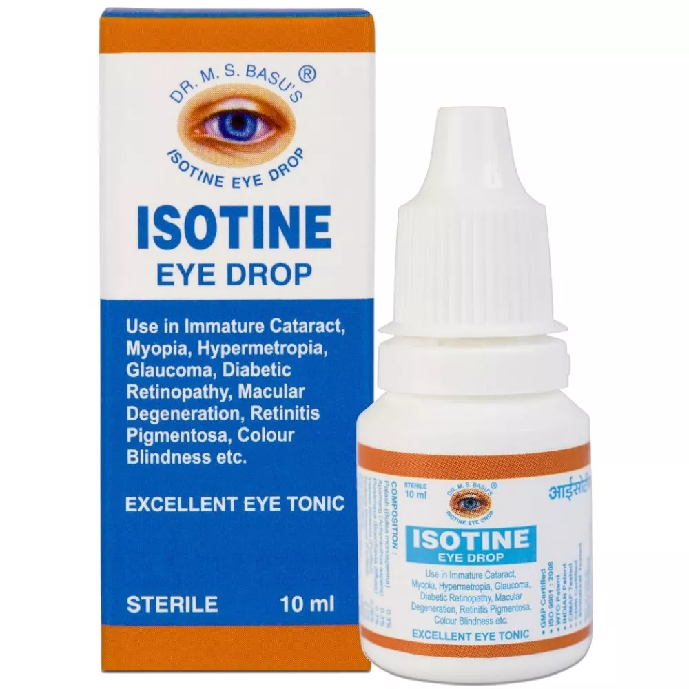 Isotine Eye Drops (10ml, Pack of 6)