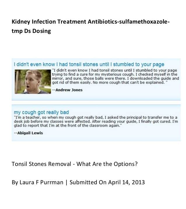 Kidney infection treatment antibiotics