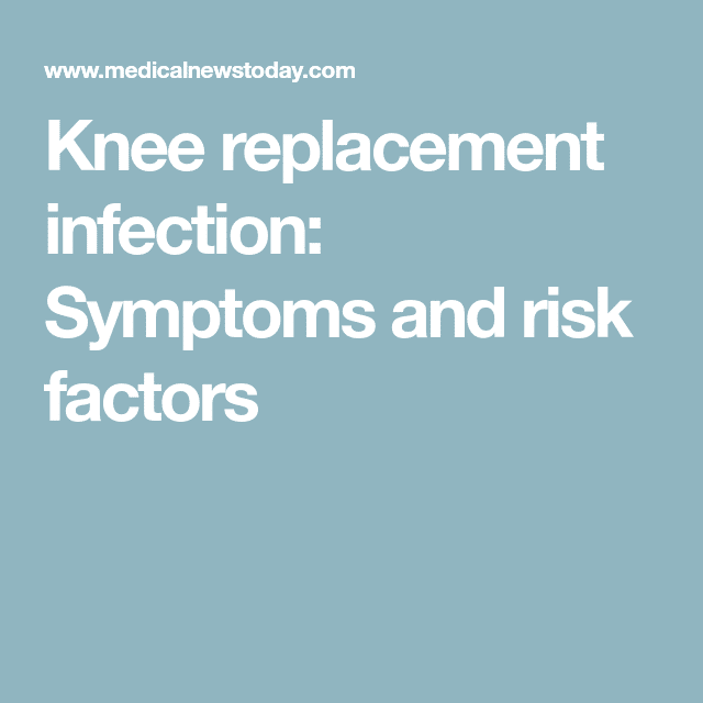 Knee replacement infection: Symptoms and risk factors
