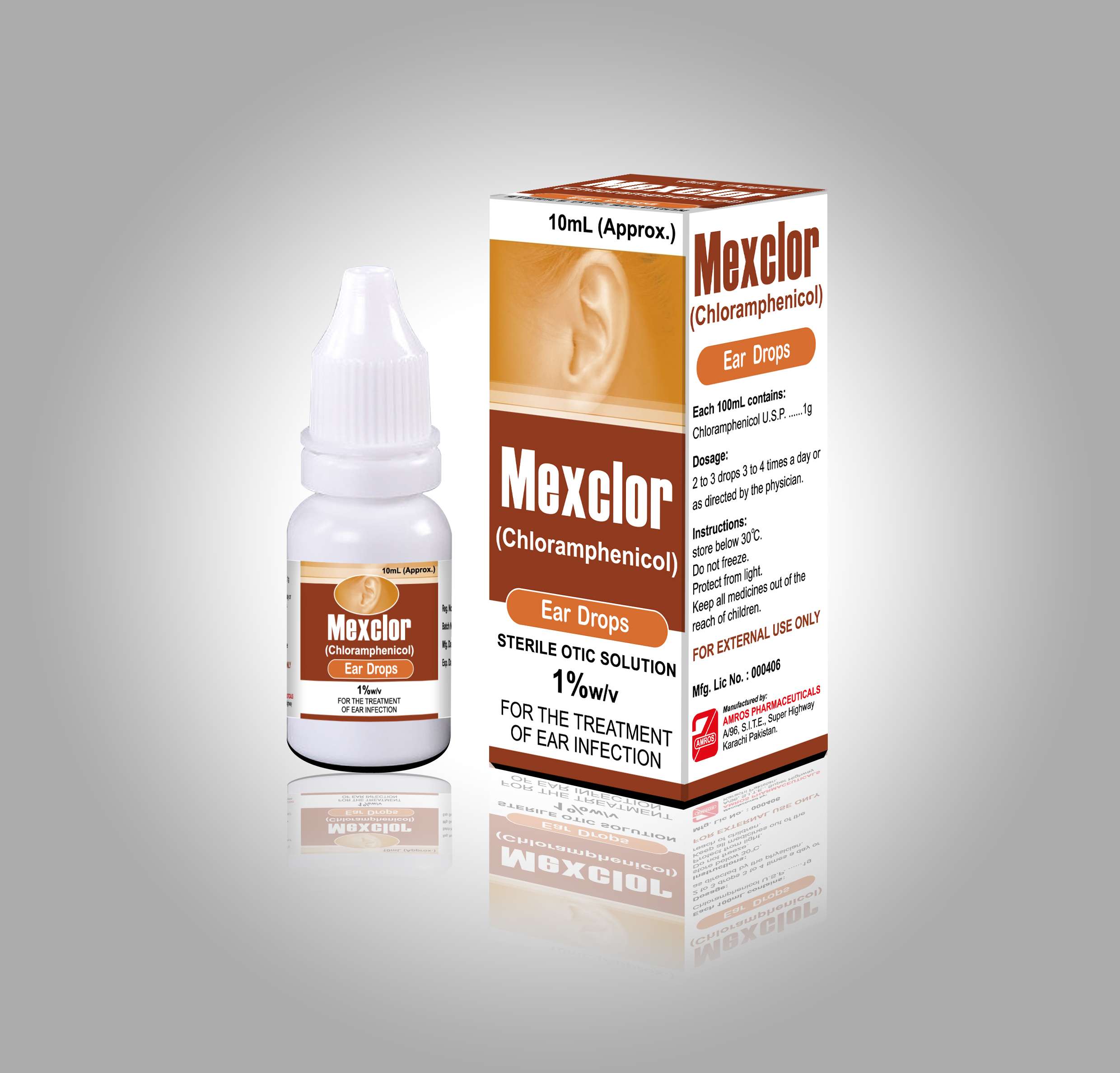 Mexclor Ear Drops  Chloramphenicol  Musani Pharma ...