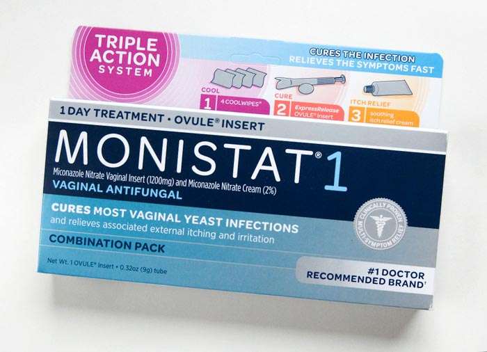 MONISTAT 1 Combination Pack 1 Day Ovule Triple Action System Yeast ...