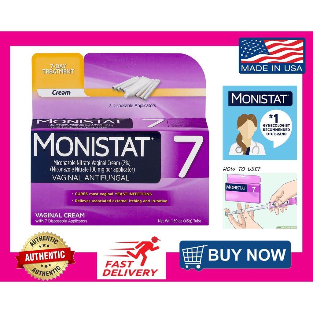Monistat 7 Day Treatment for Vaginal Yeast Infection, 7 Day Treatment ...