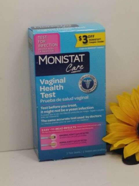Monistat Care Vaginal Health Test pH for Yeast Infection 2 Test Swabs ...
