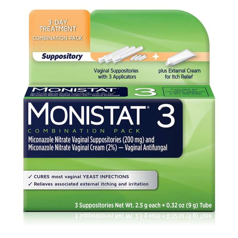 Monistat Vaginal Suppositories with Applicators (3 ct)