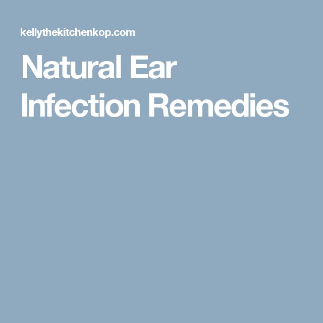 Natural Ear Infection Remedies