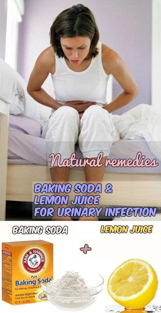 Natural remedies: baking soda and lemon juice for urinary infection. # ...