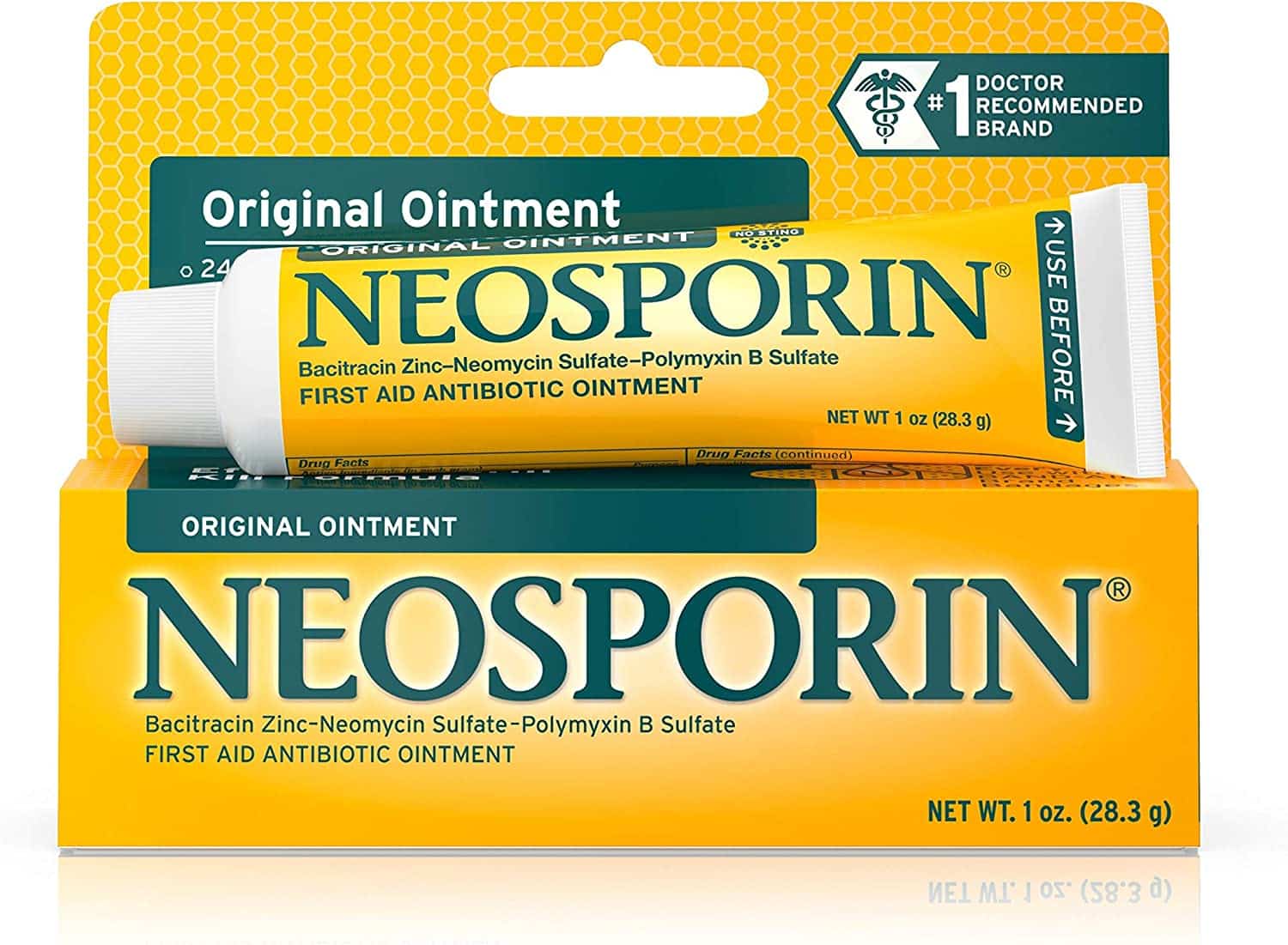 Neosporin Original First Aid Antibiotic Ointment with Bacitracin, Zinc ...
