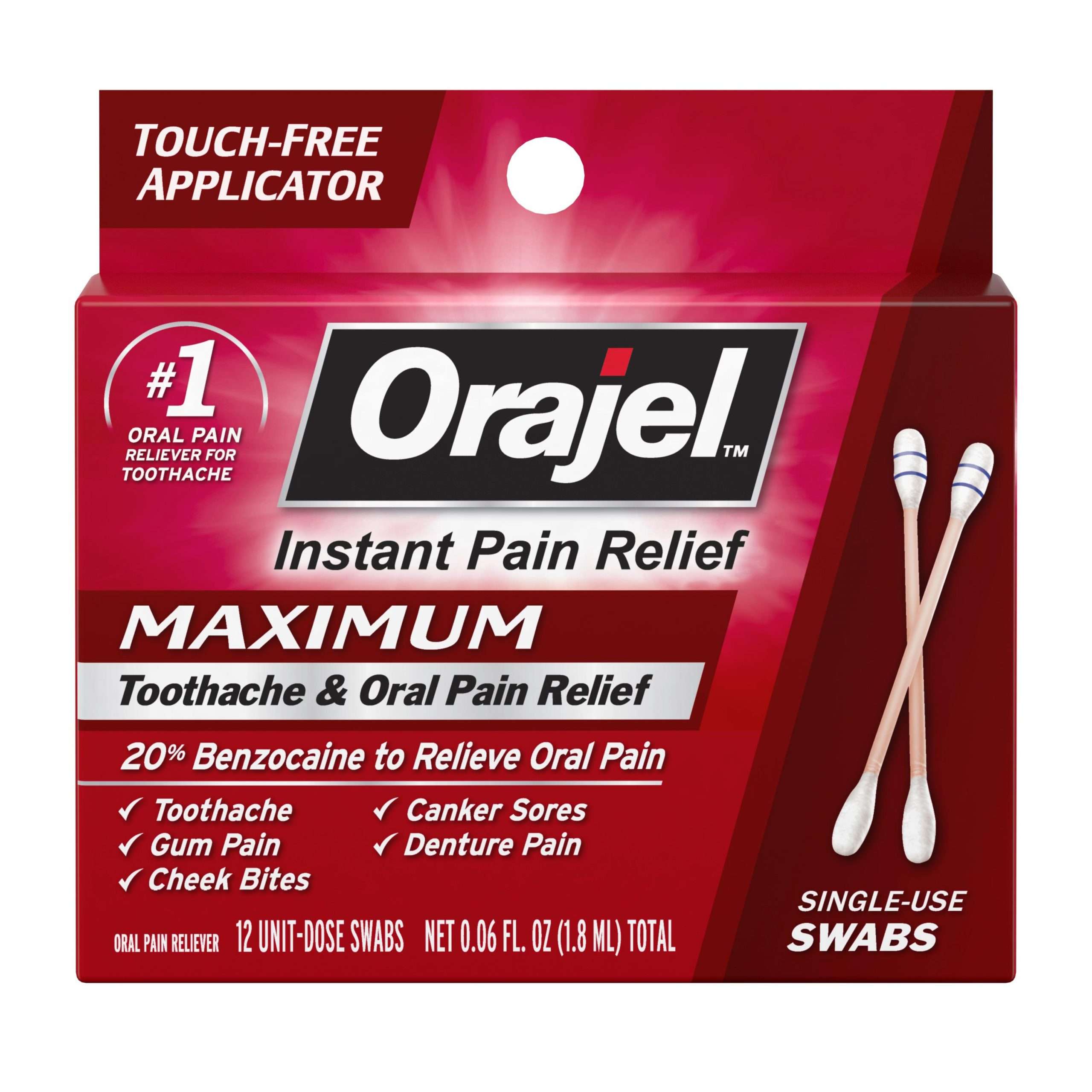 Orajel Severe Toothache &  Gum Relief Cream, 0.33 Oz ...