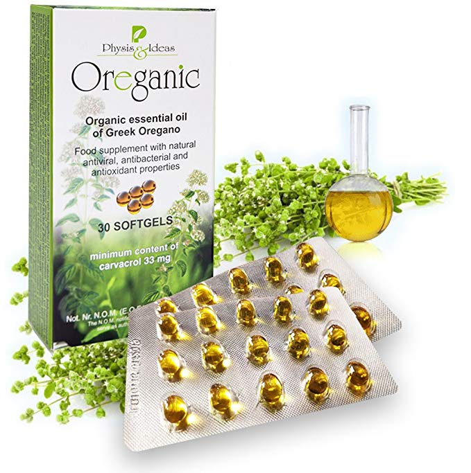 Organic Oregano Oil Capsules Blister 30 Softgels Hygiene Pack