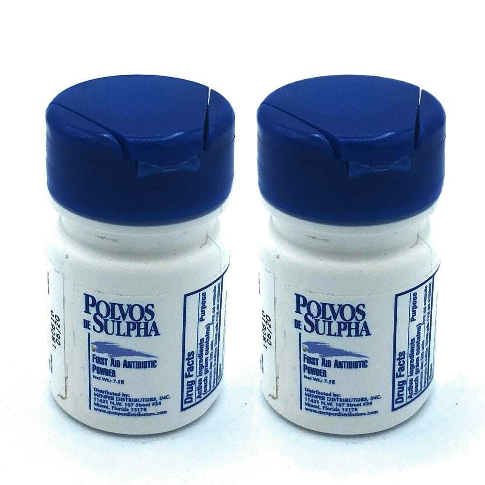 Polvos de Sulpha First Aid Antibiotic Powder. For Minor Cuts, Scrapes ...