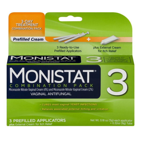 Save on Monistat 3 Vaginal Antifungal 3 Day Treatment Cream Combination ...