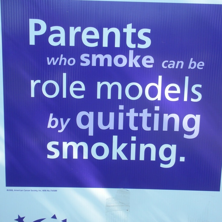 Second hand smoke is harmful to children