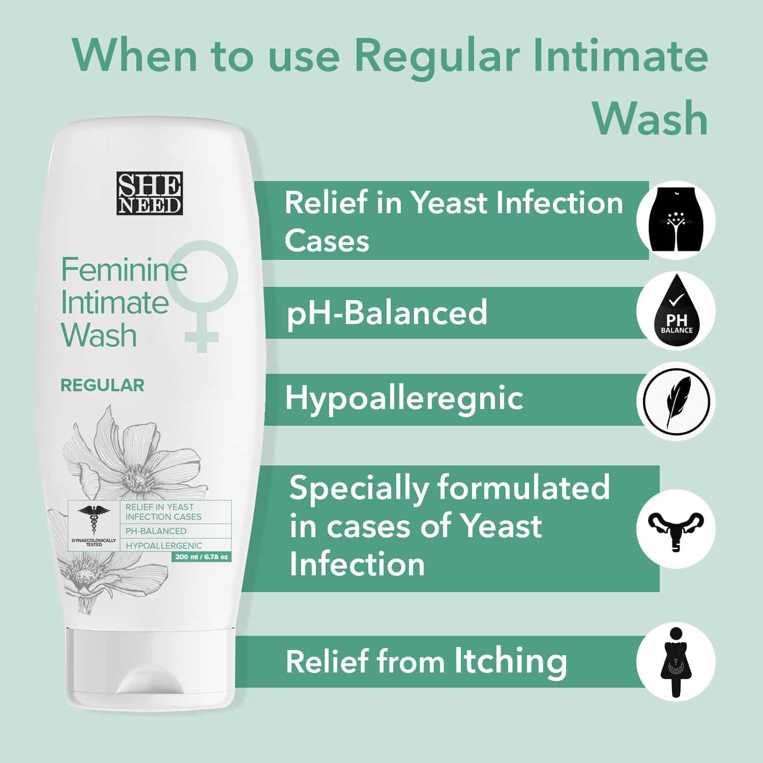 SheNeed Regular Feminine Intimate Wash
