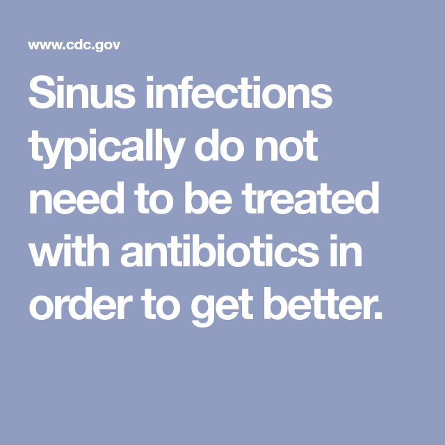 Suffering from a sinus infection?
