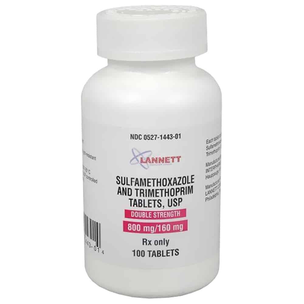 Sulfamethoxazole &  Trimethoprim 800mg/160mg (100 tabs)