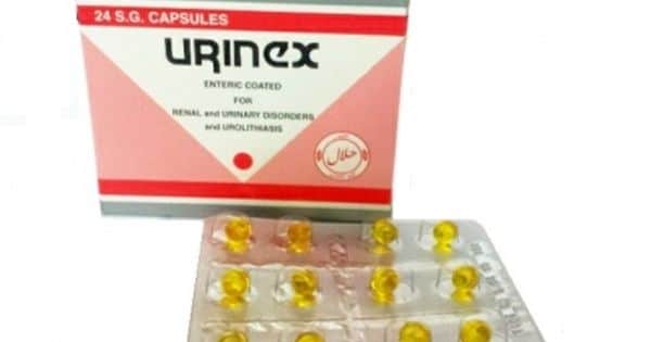 urinary tract antiseptic with antispasmodic properties : urinex cap ...