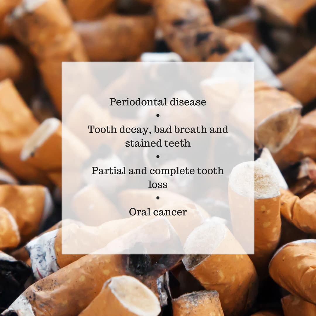 What effect does smoking have on your teeth and oral health?
